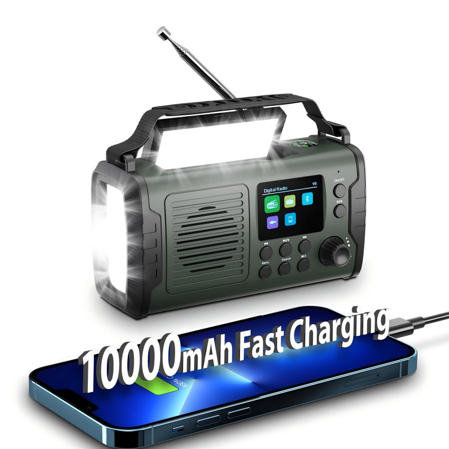 Emergency Crank Solar DAB/DAB+ Radio with Power Bank